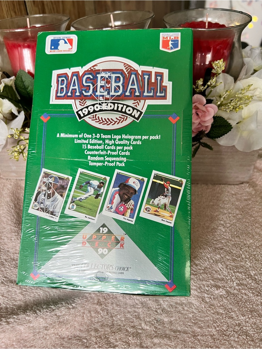 Upper Deck 1990 Baseball Trading Card Box - Green